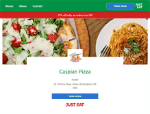 Tablet Screenshot of caspianpizzaaston.co.uk